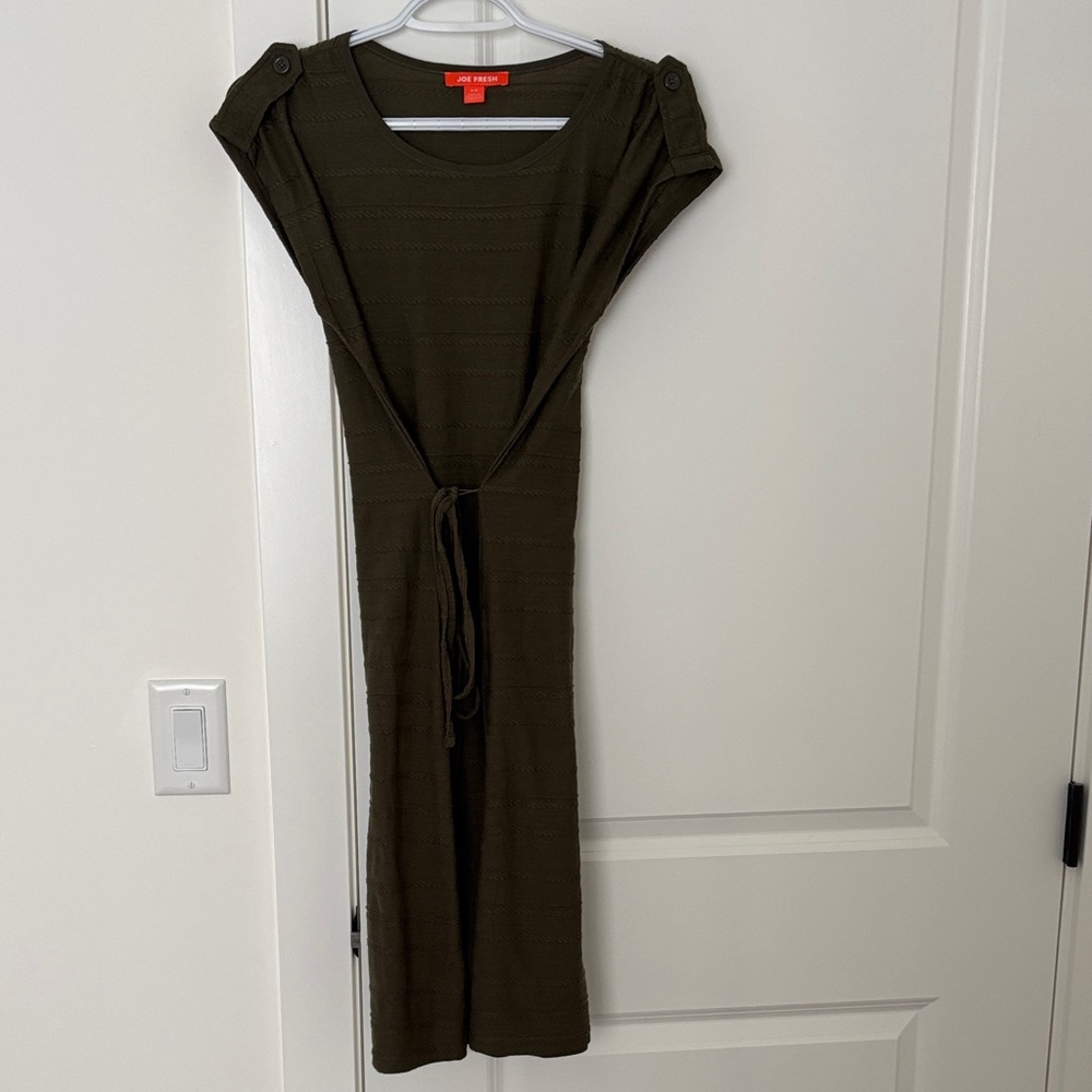 Elegant Olive Green Dress